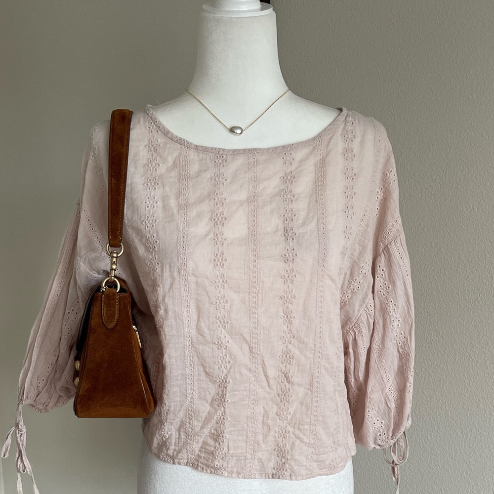 Hyfve Pink Lace Women's Top Size S